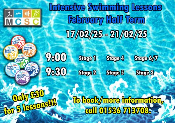 Intensive swimming poster Feb 2025